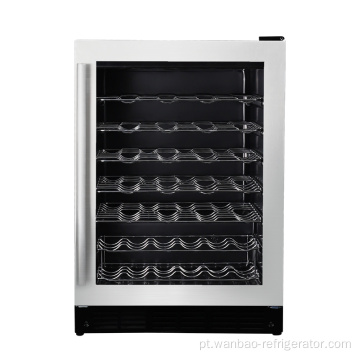 52 garrafas freestanding compressor refrigeração de vinho refrigerador